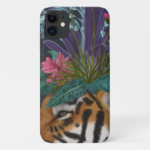 Tiger mit tropischem Kopfteil Case-Mate iPhone Hülle
