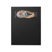 Tiger Moderne elegante Selbstverbesserungsvorlage Notizblock (Rotiert)