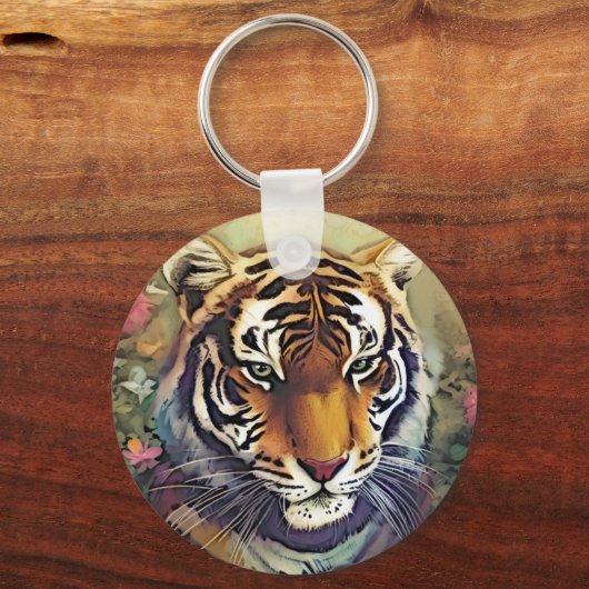 Tiger Monogram Schlüsselanhänger (Vorderseite)