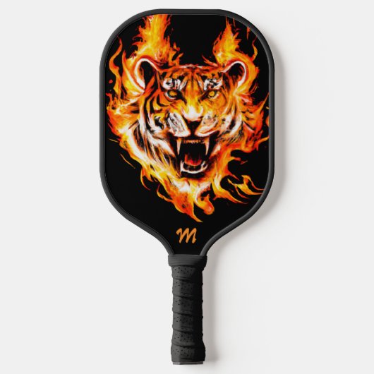 Tiger-Monogramm-Paddel Pickleball Schläger (Vorderseite)