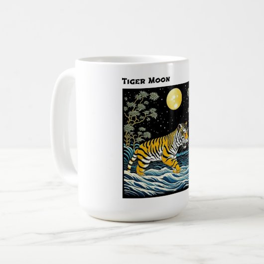 Tiger Moon Kaffeetasse (Vorderseite Links)