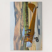 Tiger Moth-Doppeldecker vor dem Start Puzzle (Vertikal)