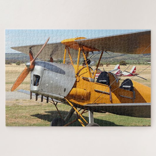 Tiger Moth Flugzeug Puzzle (Horizontal)