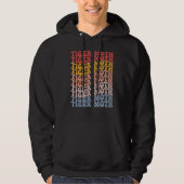 Tiger Moth Groovy Retro Hoodie (Vorderseite)