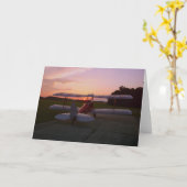 Tiger Moth Karte (Gelbe Blume)