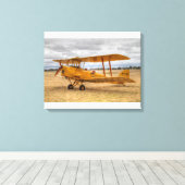 Tiger Moth Leinwanddruck (Insitu (Holzboden))
