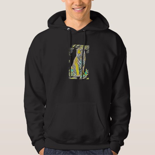 Tiger Motif  23 Hoodie (Vorderseite)