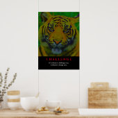 Tiger Motivierend Challenge Poster (Küche)