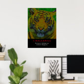 Tiger Motivierend Challenge Poster (Heimbüro)