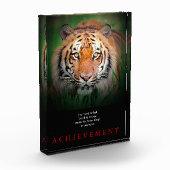 Tiger Motivierend Errungenschaften Fotoblock (Links)