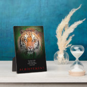 Tiger Motivierend Errungenschaften Fotoplatte (Seite)