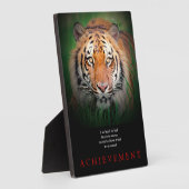Tiger Motivierend Errungenschaften Fotoplatte (Seite)