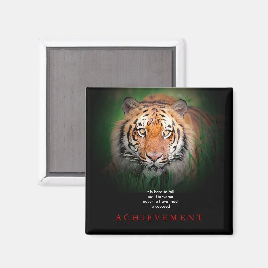 Tiger Motivierend Errungenschaften Magnet (Vorderseite/Rückseite)