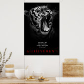 Tiger Motivierend Errungenschaften Poster (Küche)