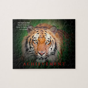 Tiger Motivierend Errungenschaften Puzzle