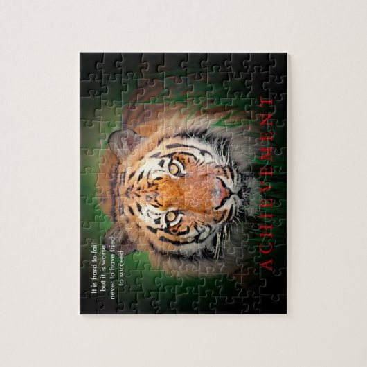 Tiger Motivierend Errungenschaften Puzzle (Vertikal)