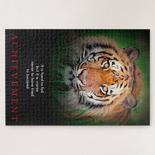 Tiger Motivierend Errungenschaften Puzzle (Horizontal)