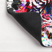 Tiger Mouse Pad | Farblich Zeichnend | Abstrakte K Mousepad (Ecke)