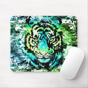 Tiger Mousepad - farbenfrohe Tiger Eyes Mouse Pad