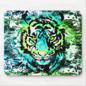 Tiger Mousepad - farbenfrohe Tiger Eyes Mouse Pad (Vorne)