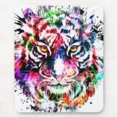 Tiger Mousepad | Farbenfrohe Tiger Mouse Pad (Vorne)