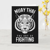 Tiger Muay Thai And Kickboxing  Karte (Gelbe Blume)