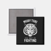 Tiger Muay Thai und Kickboxen Magnet (Vorderseite/Rückseite)