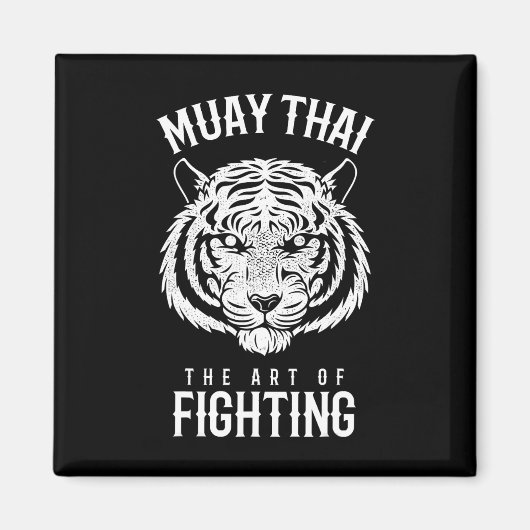 Tiger Muay Thai und Kickboxen Magnet (Vorne)