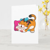 Tiger müde karte (Gelbe Blume)