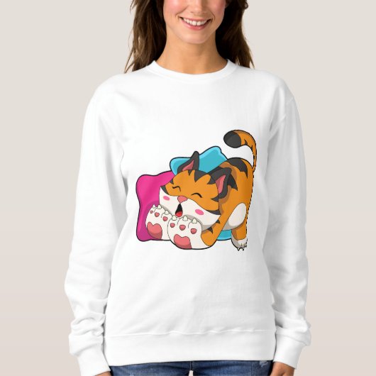 Tiger müde sweatshirt (Vorderseite)