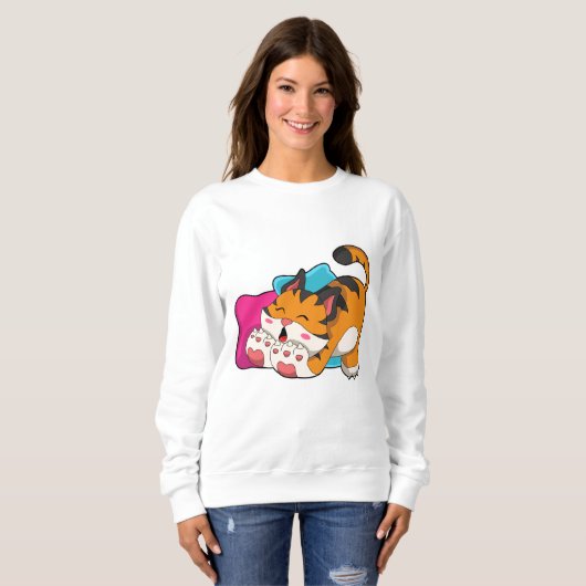 Tiger müde sweatshirt (Vorne ganz)