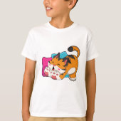Tiger müde T-Shirt (Vorderseite)