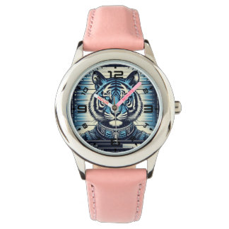Tiger Mugshot Pink Watch Armbanduhr