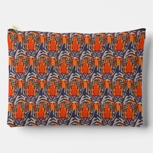 Tiger (Muster) - Accessoiretasche Zubehörtasche (Vorderseite)