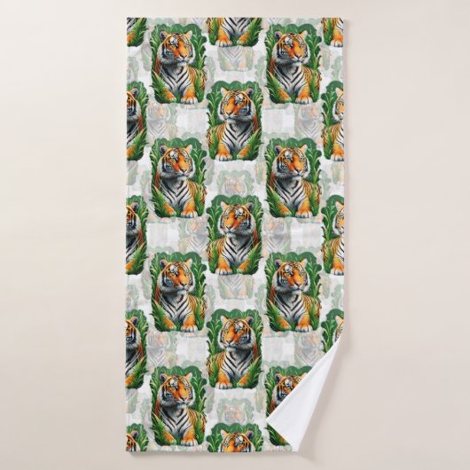 Tiger-Muster Badehandtuch (Badehandtuch)