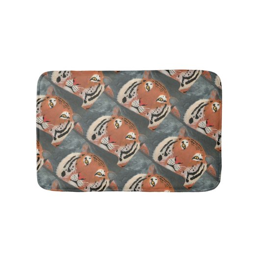 Tiger Muster Badmatte Klein Badematte (Vorderseite)