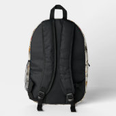 Tiger Muster Bedruckter Rucksack (Rückseite)
