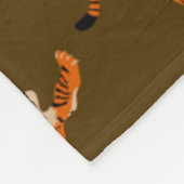 Tiger Muster Fleecedecke (Ecke)