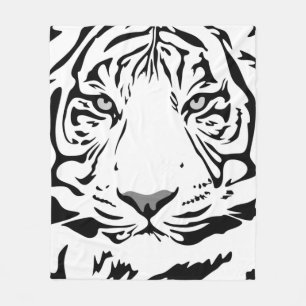 Tiger-Muster Fleecedecke