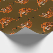 Tiger Muster Geschenkpapier (Ecke)