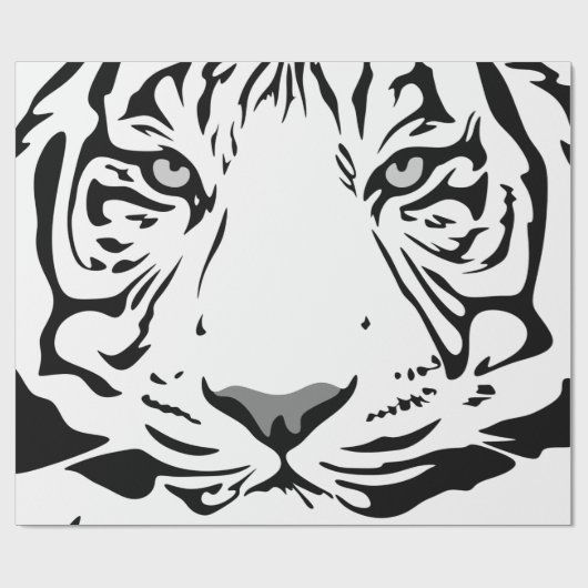 Tiger-Muster Geschenkpapier (Flach)