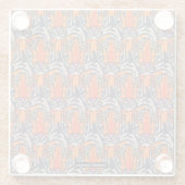 Tiger (Muster) - Glasuntersetzer (Rückseite)