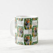 Tiger-Muster Kaffeetasse (Vorderseite Links)