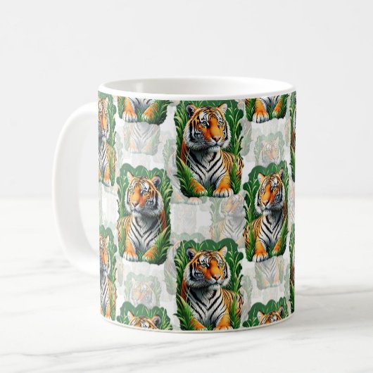 Tiger-Muster Kaffeetasse