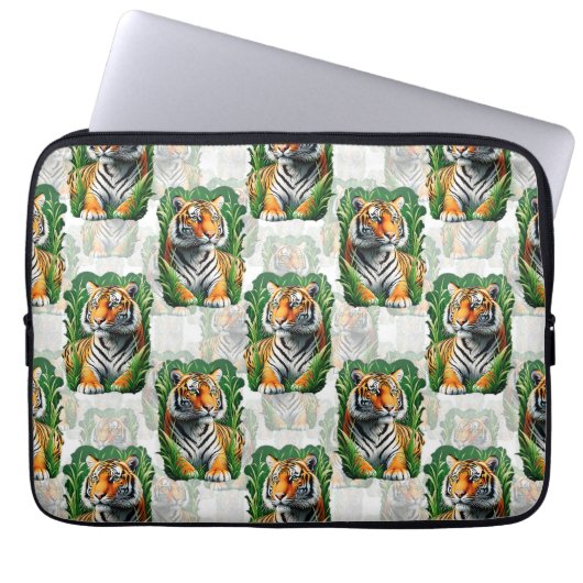 Tiger-Muster Laptopschutzhülle (Vorderseite)