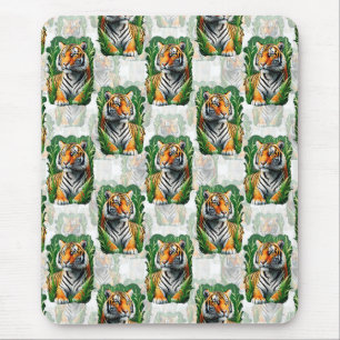 Tiger-Muster Mousepad