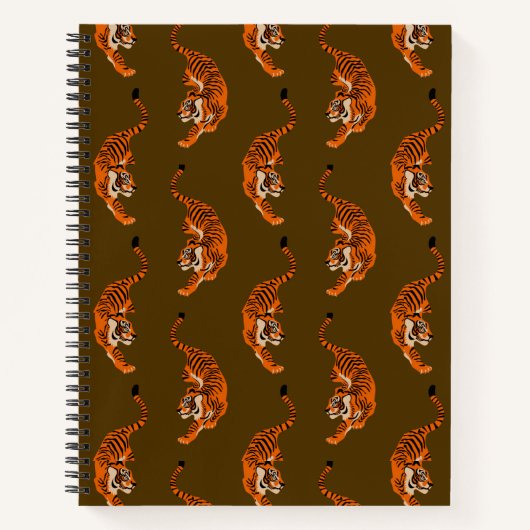 Tiger Muster Notizblock (Vorderseite)