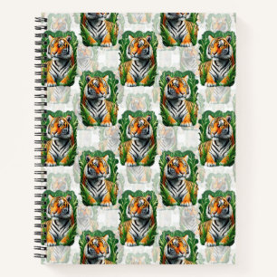 Tiger-Muster Notizblock