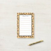 Tiger-Muster Personalisierte Dinge zu tun Post-it Klebezettel (Auf Schreibtisch)