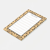 Tiger-Muster Personalisierte Dinge zu tun Post-it Klebezettel (angewinkelt)